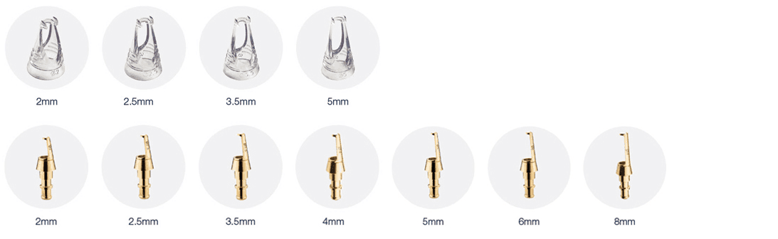 Q-Switched Nd:YAG spot sizes